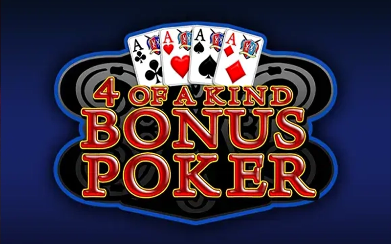 4 of a Kind Bonus Poker en Casinado te hará pasar un rato interesante y te dará la oportunidad de ganar.