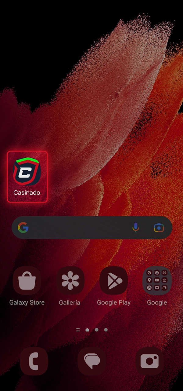 Descubre cómo iniciar la PWA Casinado descargada.
