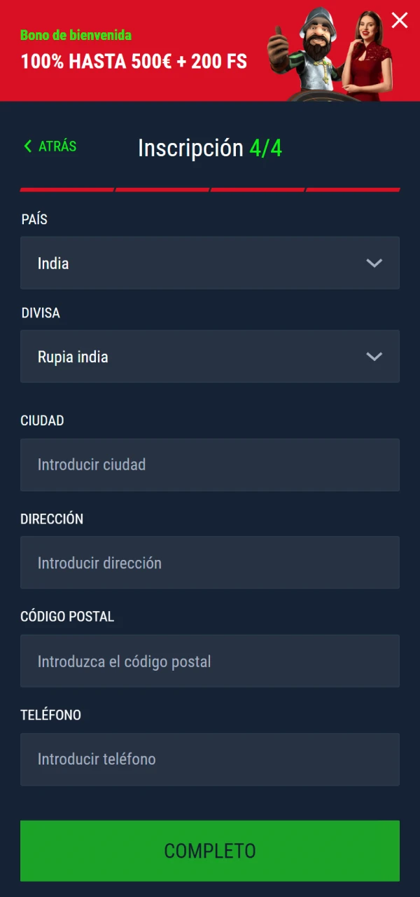 Establece una contraseña segura y confirma para completar la configuración de tu cuenta.