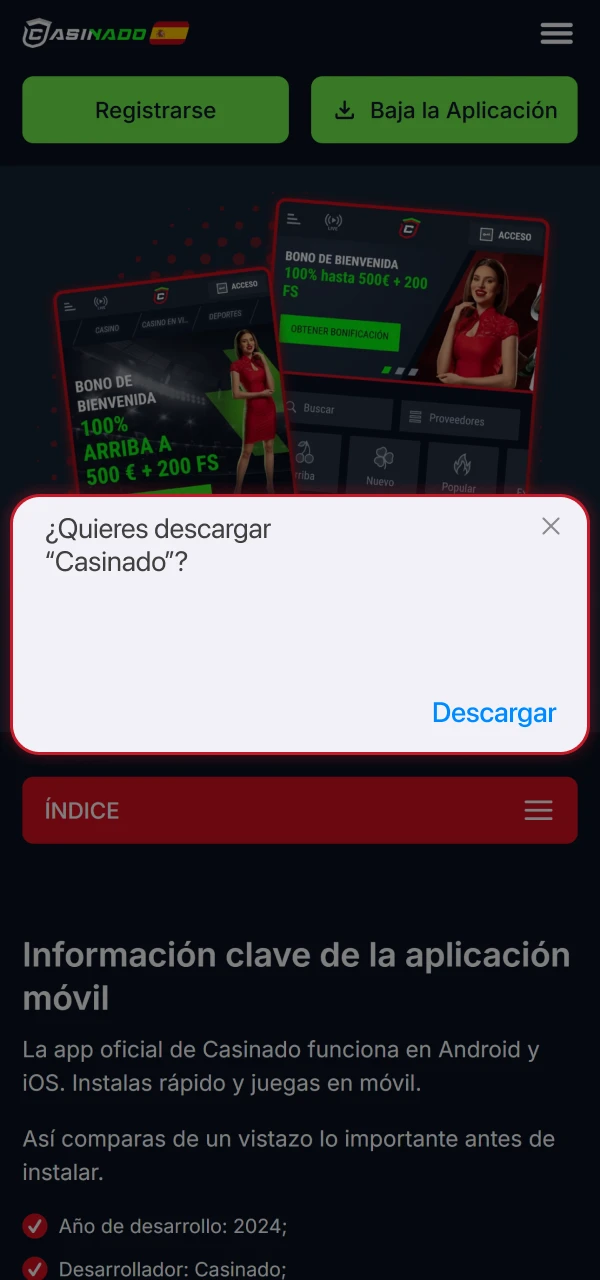 Confirma en App Store o TestFlight para que la descarga empiece de inmediato.