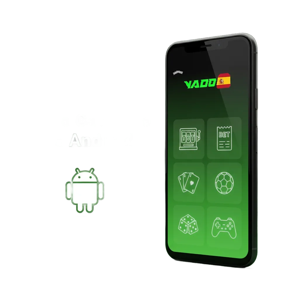 App Casinado para Android en pantalla: descarga gratis y ligera; apuesta y juega desde el móvil sin perder funciones.